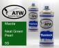 Preview: Mazda, Neat Green Pearl, 5S: 400ml Sprühdose + 400ml Klarlack - Set, von ATW Autoteile West.